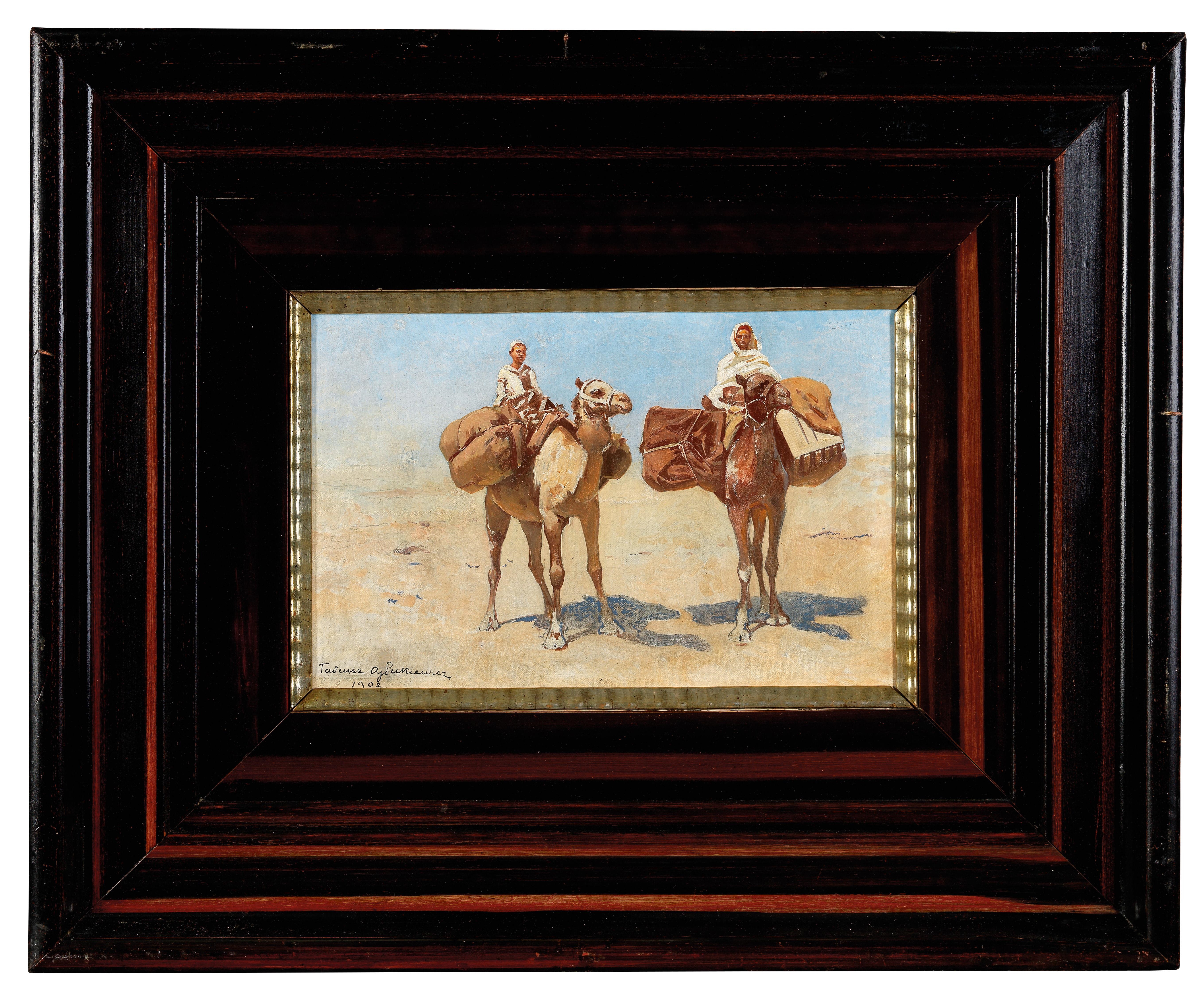 tadeusz-ajdukiewicz-two-pack-camels-in-the-desert-1902-mutualart