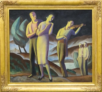 FIGURES & VIOLINIST - Davenport Griffen