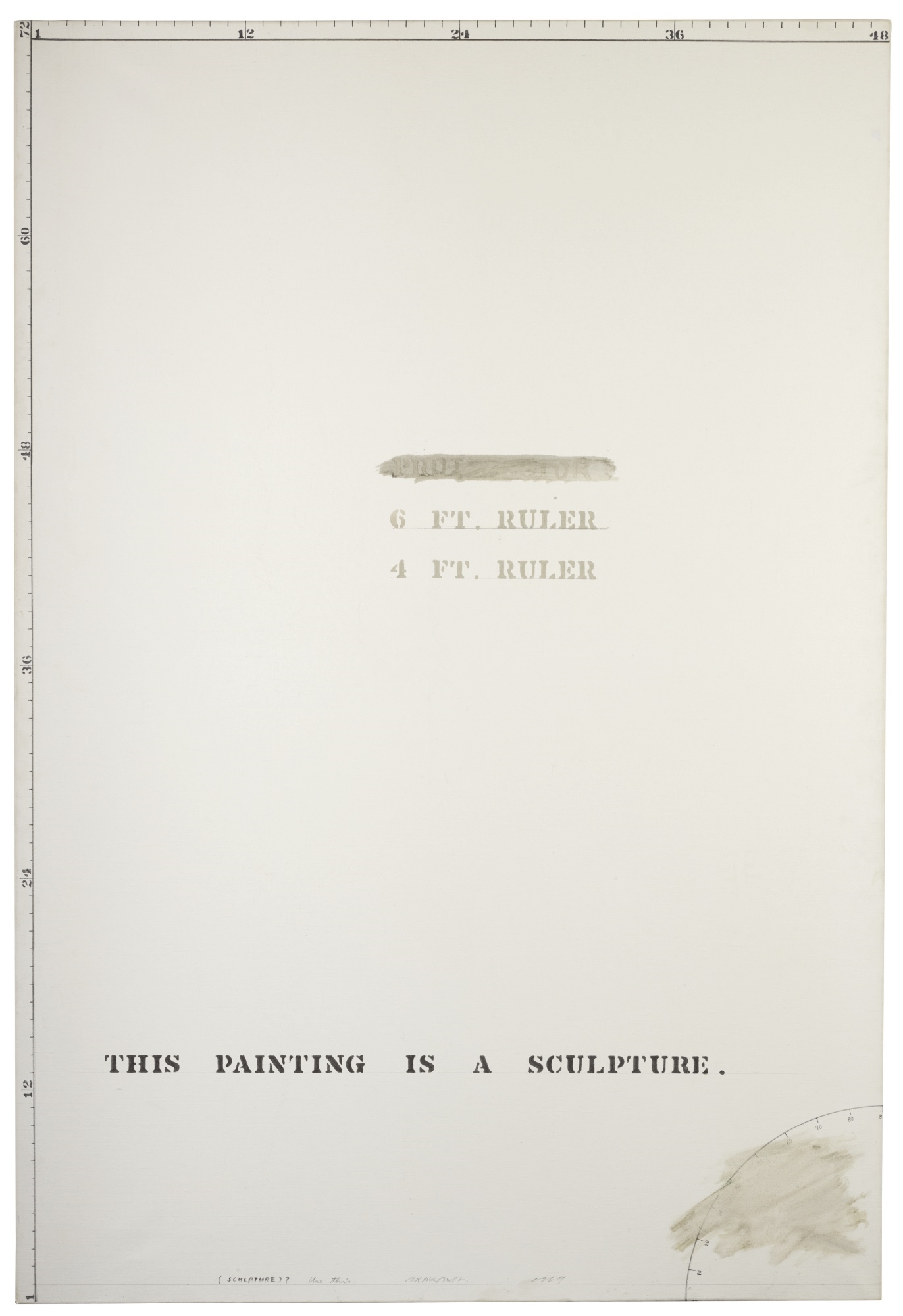 Artwork by Shusaku Arakawa, (SCULPTURE)? USE THIS, Made of oil on canvas