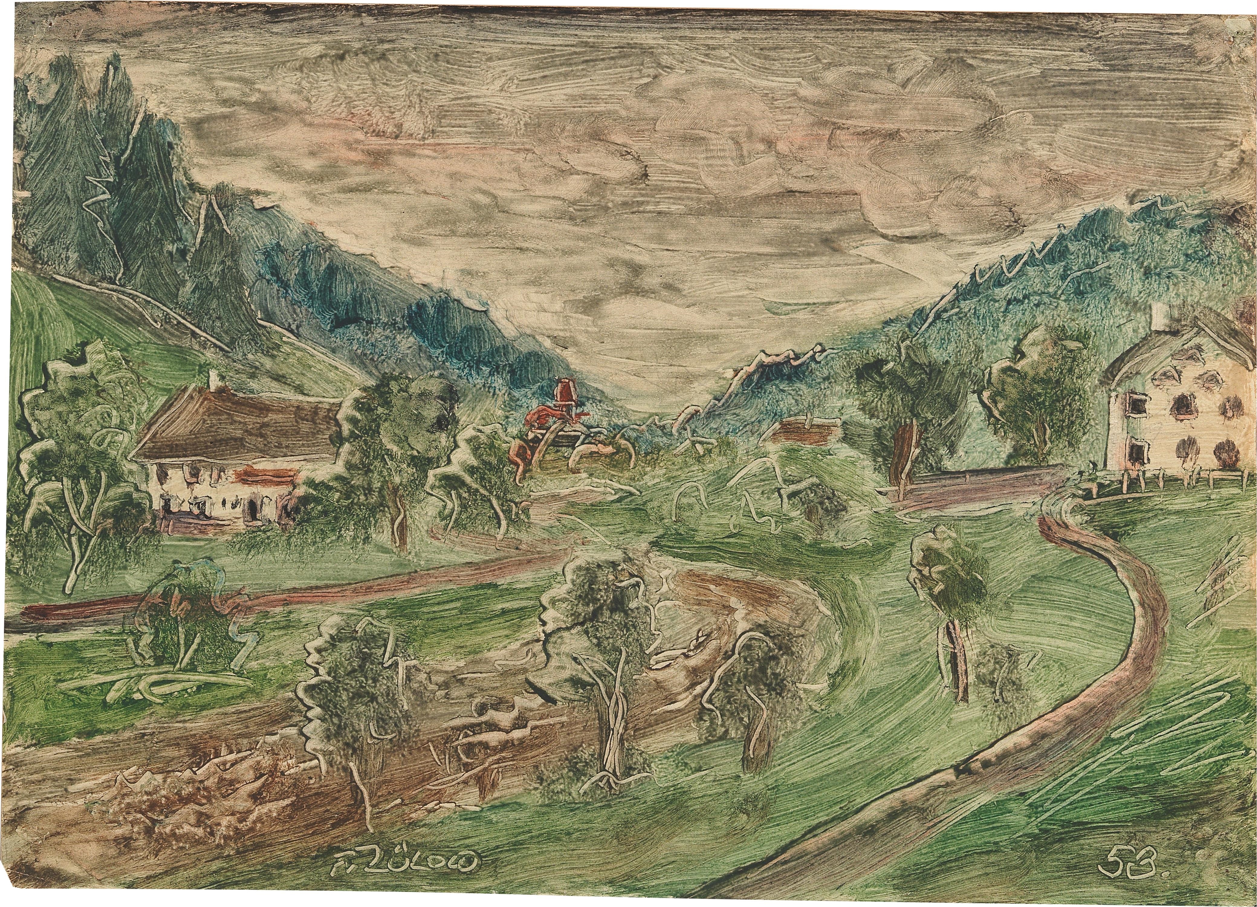 Im stillen Tal by Franz von Zülow, 1953