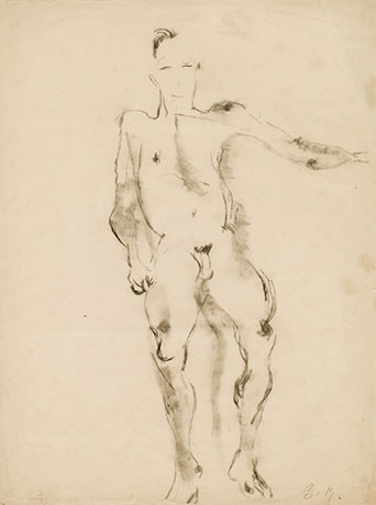 Männlicher Akt by Herbert Boeckl, 1919