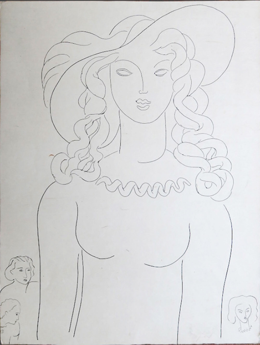 Femme de Face avec Remorques by Henri Matisse, 1932