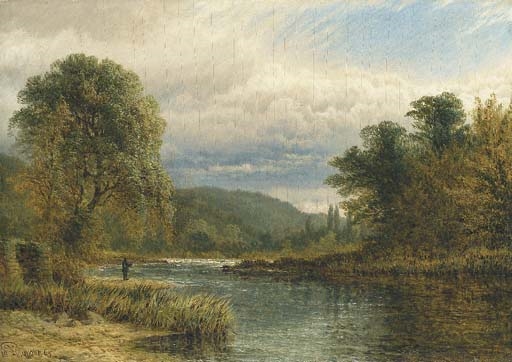 On the Trent, near Castle Donnington by Henry Dawson, 1865