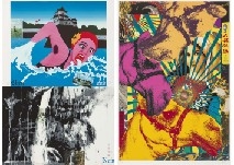 Story of ancient times (a set of 5) by Tadanori Yokoo, 1991