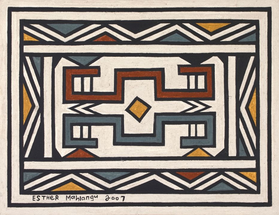 Esther Mahlangu Abstract (2007) MutualArt