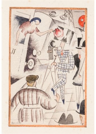 Three works, Suprematist Compositions by Georges Gaudion