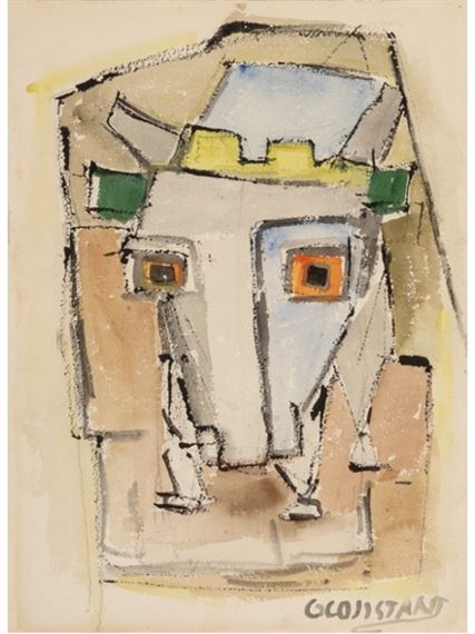 George Zachary Constant | Crowned Bull | MutualArt