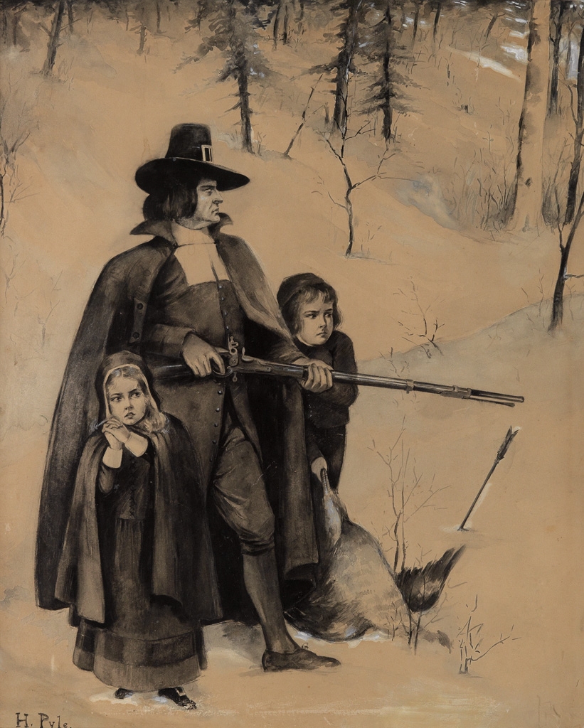 Howard Pyle | In the Snowy Woods (1902) | MutualArt