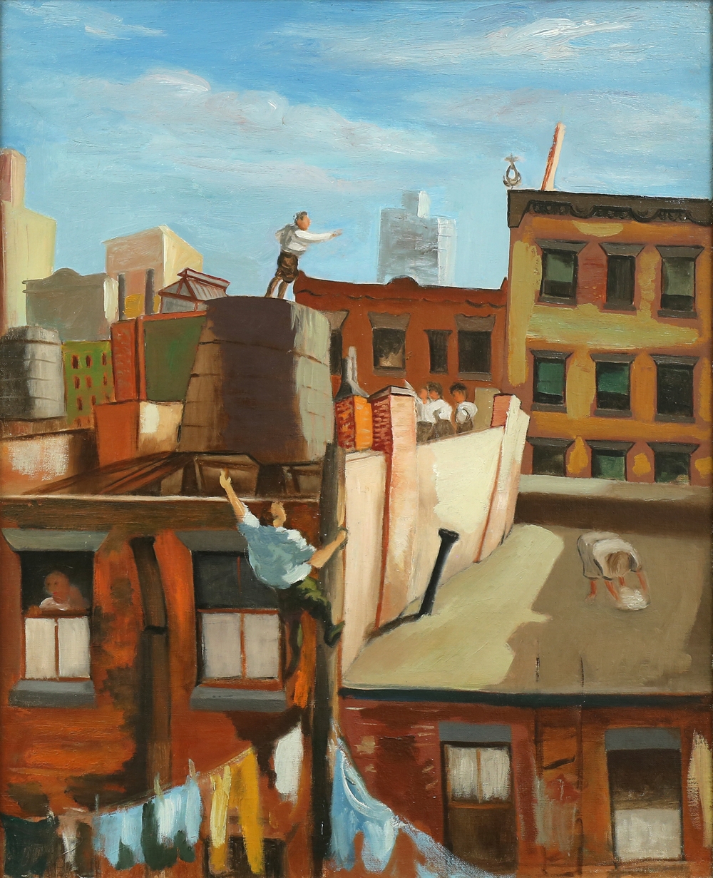 Louis Ribak | City Rooftops (Circa 1930) | MutualArt