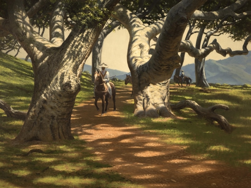 Artwork by Robert Rishell, The High Trail, Made of oil on canvas