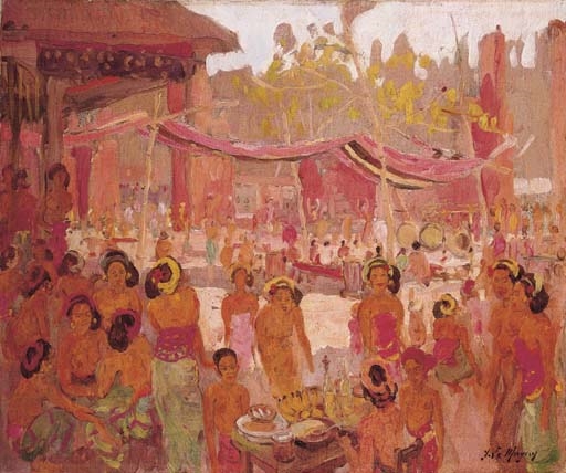 Wayang by Adrien Jean Le Mayeur de Merprés