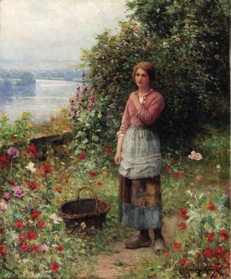 The Age of Innocence by Daniel Ridgway Knight, circa 1920