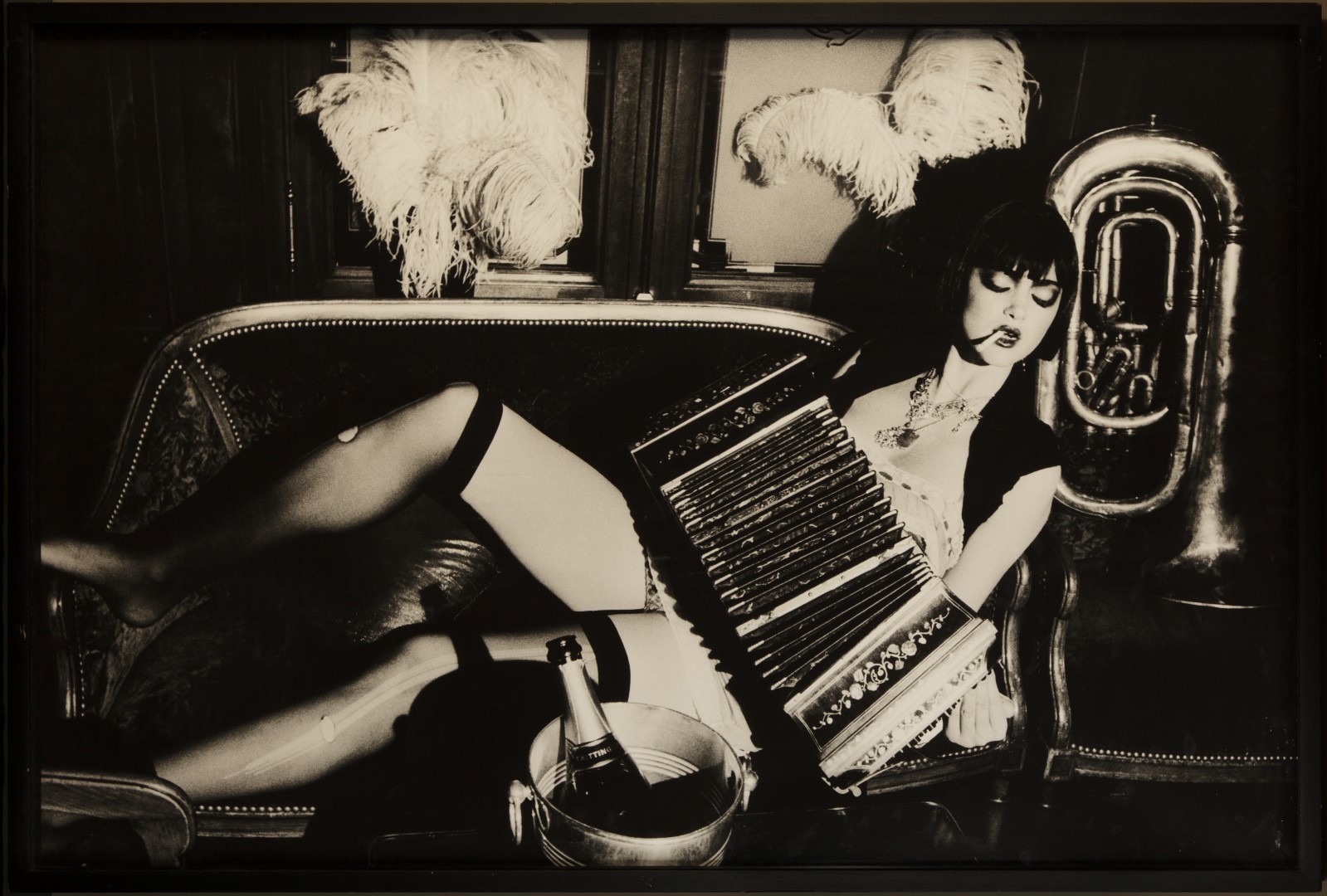Artwork by Ellen von Unwerth, Sans titre, Paris, Made of Black and white silver print
