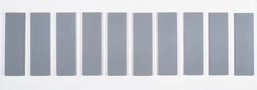Ten Grey Panels by Alan Charlton, 1987
