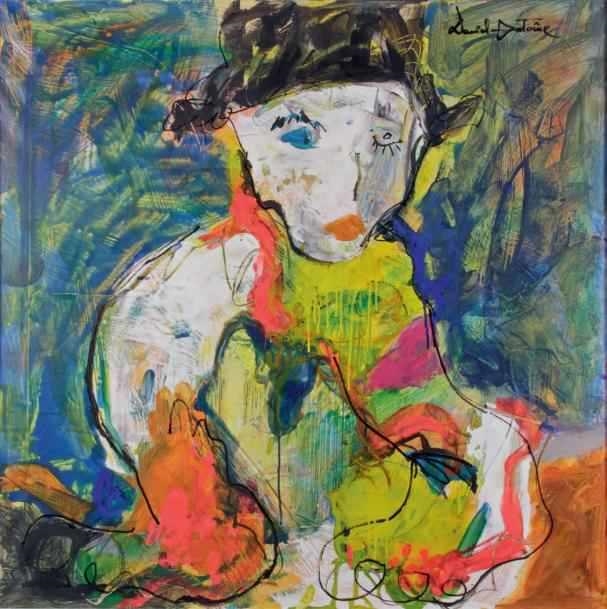 Artwork by Daniel-Antoine , MASQUE DE CARNAVAL, Made of Acrylic on canvas