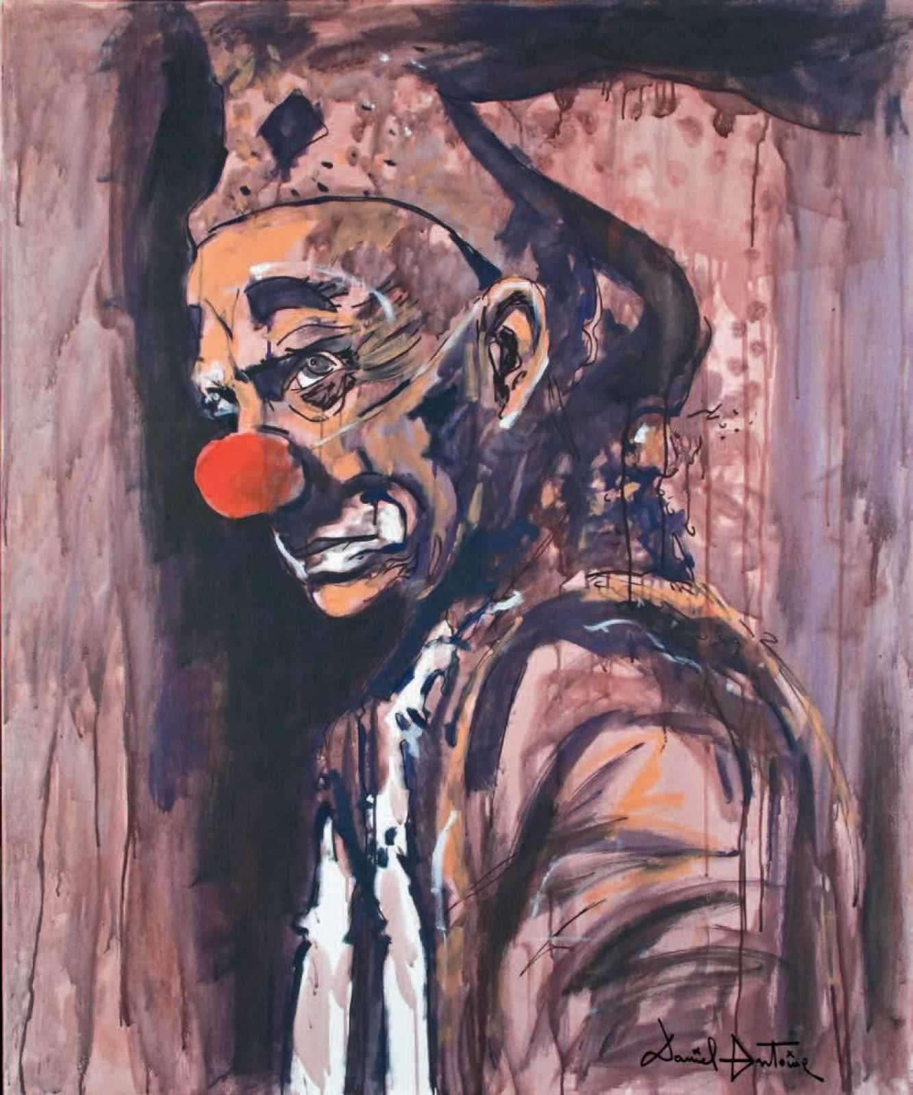 Artwork by Daniel-Antoine , LE CLOWN, Made of Acrylic on canvas