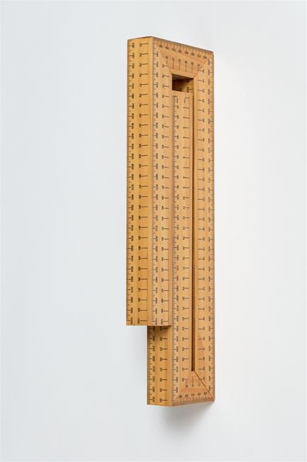 Artwork by Paul Cullen, Ruler – Untitled I, Made of wooden rulers