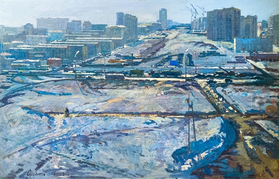 Spring Moscow by Georgiy Andreevich Sysilyatin, 1978-1979