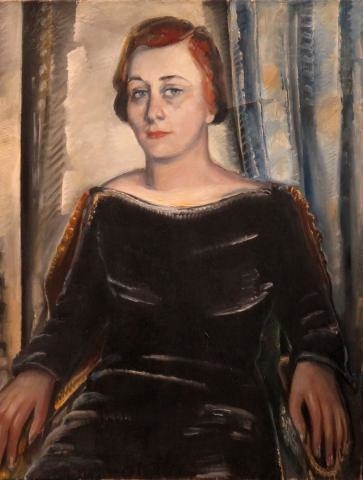 Portrait of a Woman, Possibly Mrs. Erich Cohn by Paul Kleinschmidt, 1934
