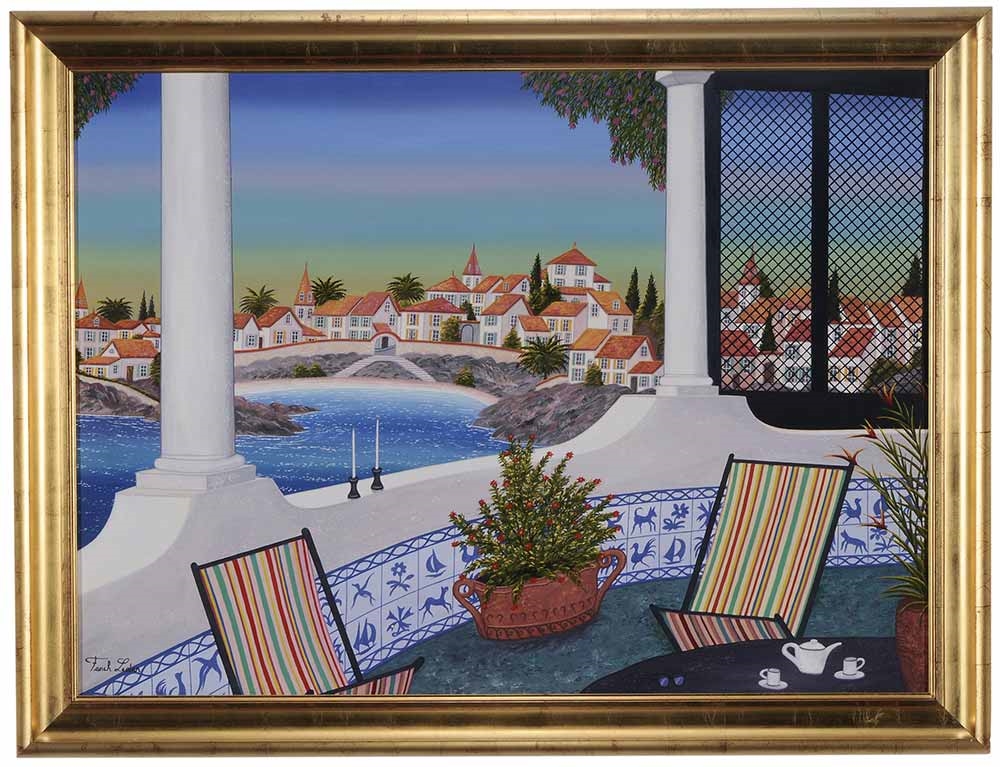 Artwork by Fanch Ledan, Un apres-midi mediterranean, Made of acrylic on canvas