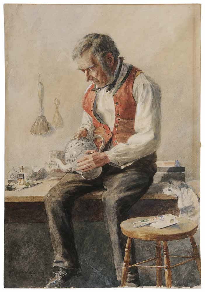 William Verplanck Birney Young Girl Reading MutualArt