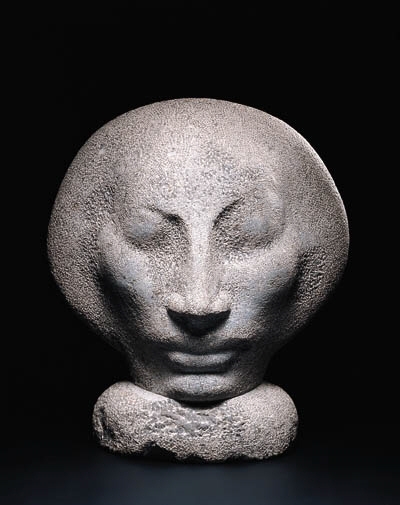 Artwork by John Rädecker, A mask, Made of granite
