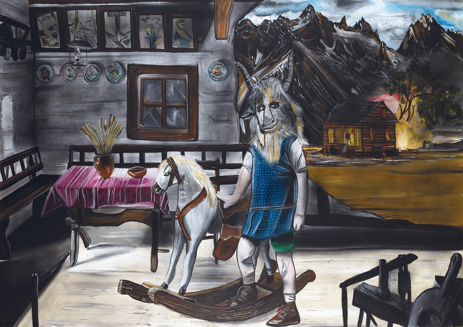 Artwork by Jan Vytiska, Kozlík, Made of acrylic on canvas