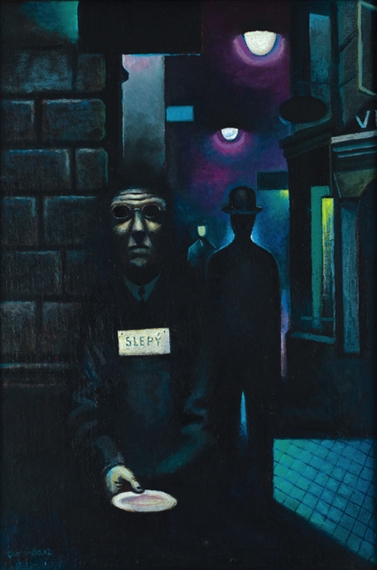 Blind by Otakar Mrkvička, 1942