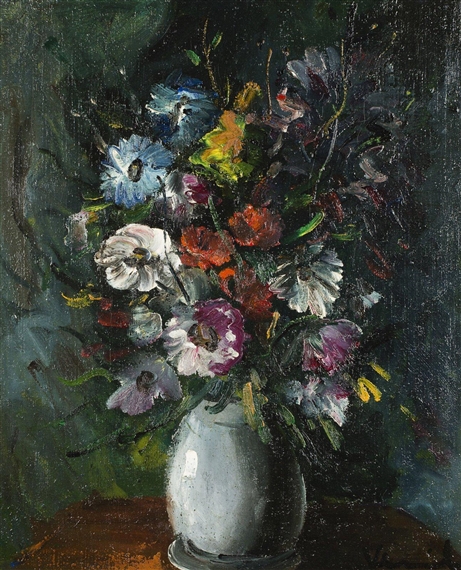 MAURICE DE VLAMINCK、BOUQUET DE FLEURS Bouquet de Fleurs by Maurice de Vlaminck - 4 X 6 Inches (10