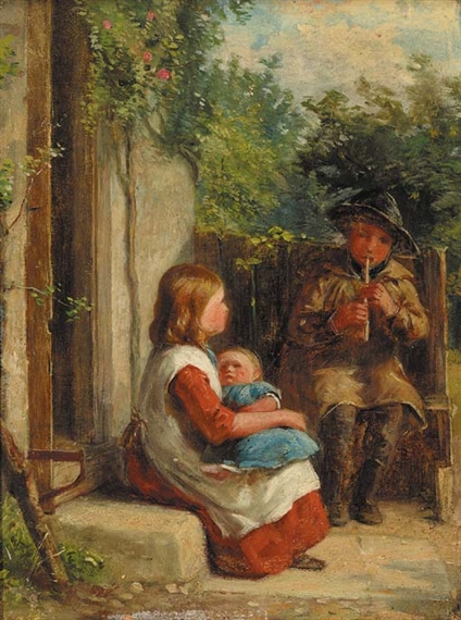 The young piper by William Hemsley