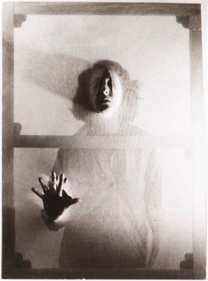 Artwork by Helena Almeida, Tela Habitada (detalhe), Made of Black and white photographic proof