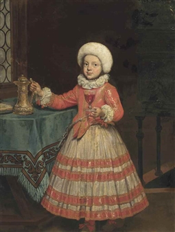 Portrait of Pietro Banchieri (possibly b.?), full length, in sutler's dress - Pietro Ronche