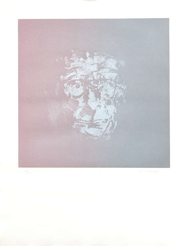Louis Le Brocquy | Study of Samuel Beckett (1979) | MutualArt