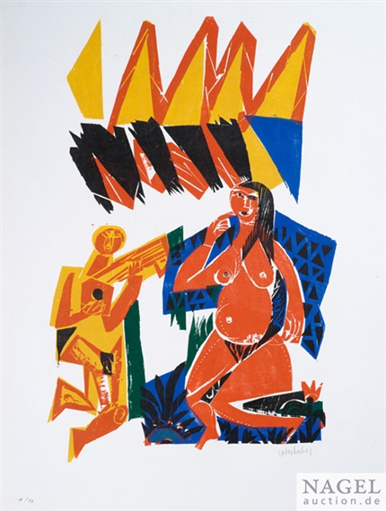 14 works, Carl Orff: Carmina Burana / HAP Grieshaber / Jacques Prévert