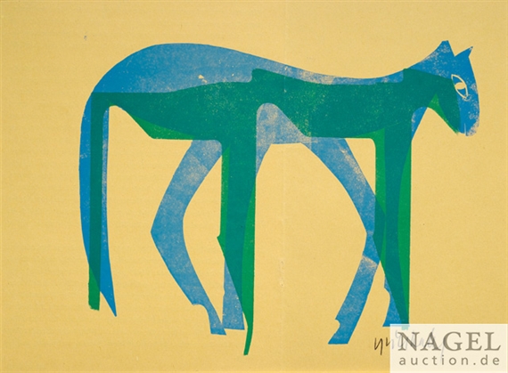 Fohlen by HAP  Grieshaber, 1961