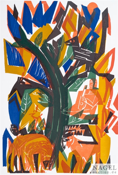 series of 14, Carl Orff: Carmina Burana / HAP Grieshaber / Jacques Prévert by HAP  Grieshaber, 1965