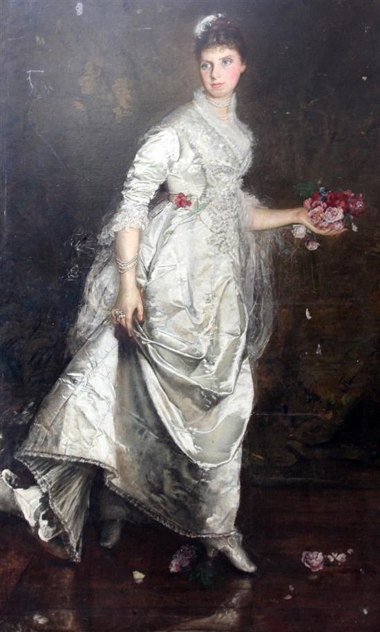 Annie Louise Swynnerton | Full length portrait of a lady wearing a ...
