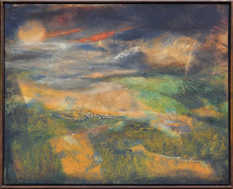 Artwork by Manuel Guerrero Mora, Surcos, Made of Oil on Canvas