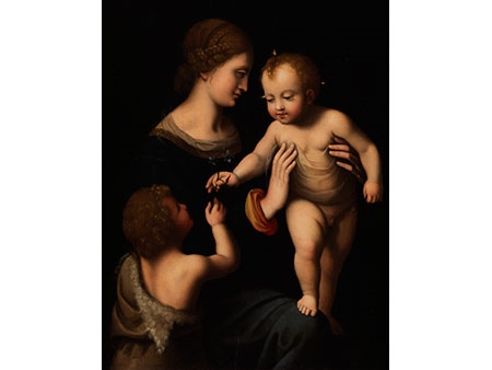 Bernardino Luini | THE VIRGIN MARY AND CHRIST CHILD WITH THE YOUNG ...