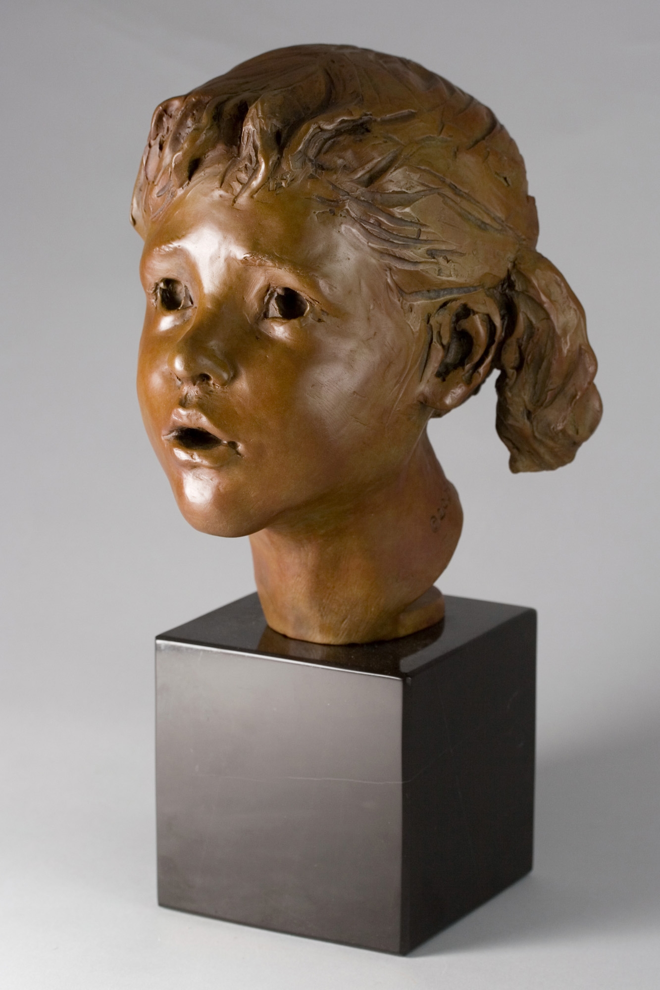 Artwork by Glenna Goodacre, Pigtails, Made of Bronze