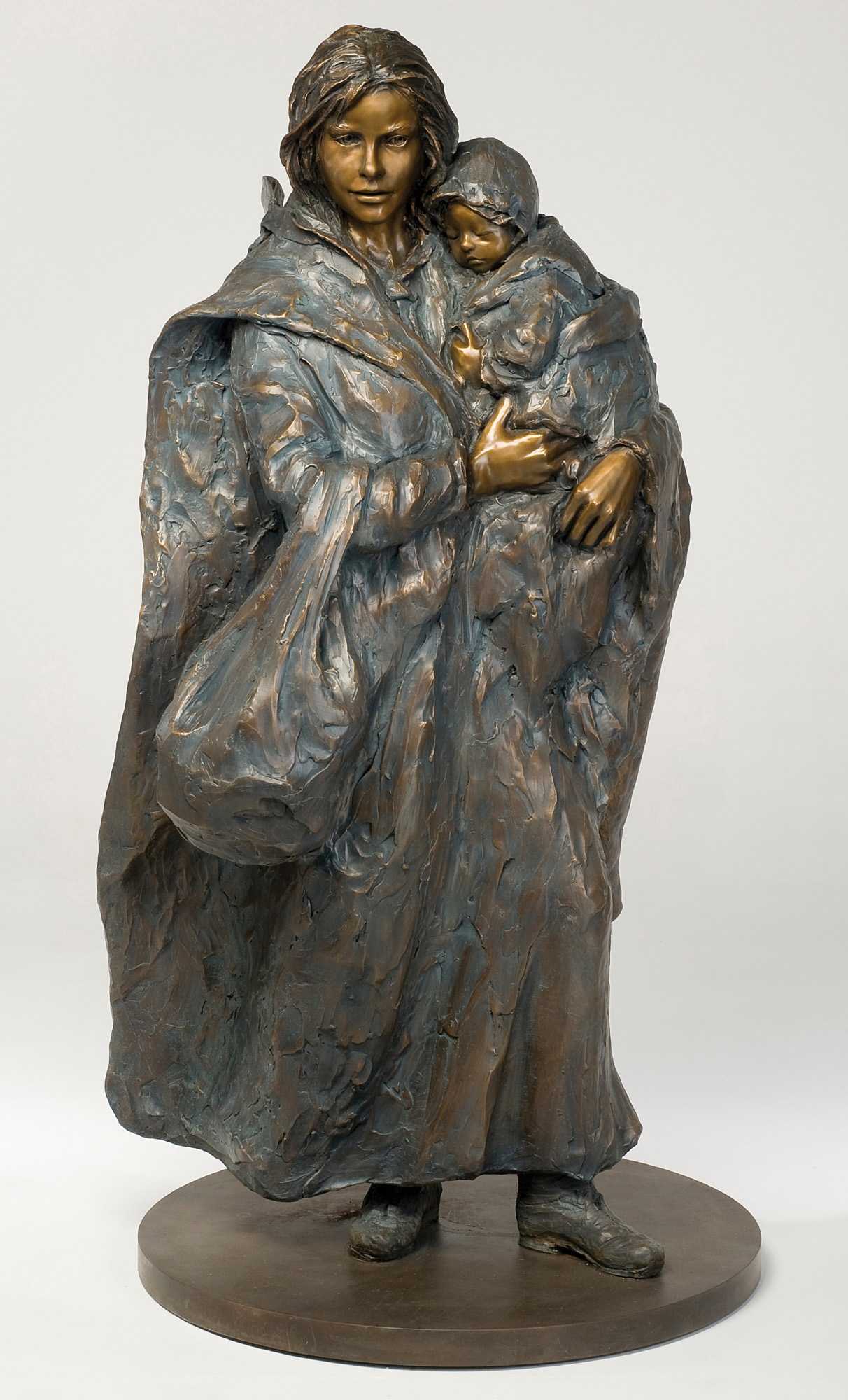 Artwork by Glenna Goodacre, Crossing the Prairie, Made of Bronze