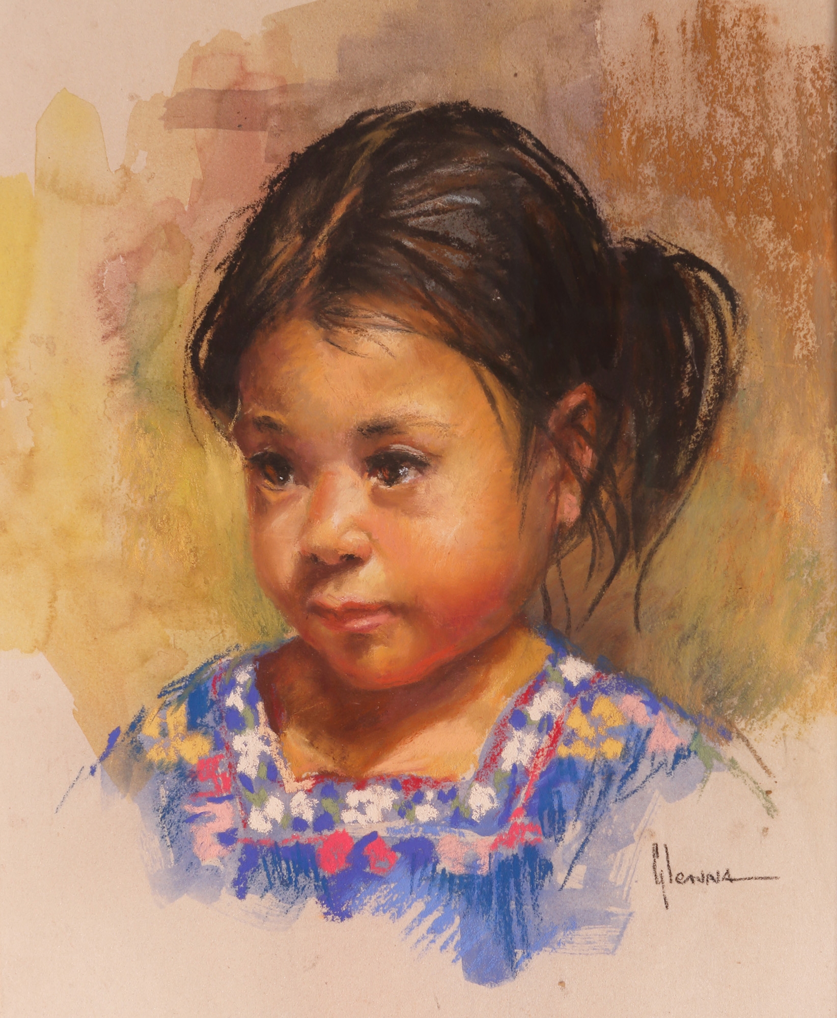 Artwork by Glenna Goodacre, Ready for Festival, Made of Pastel on paper