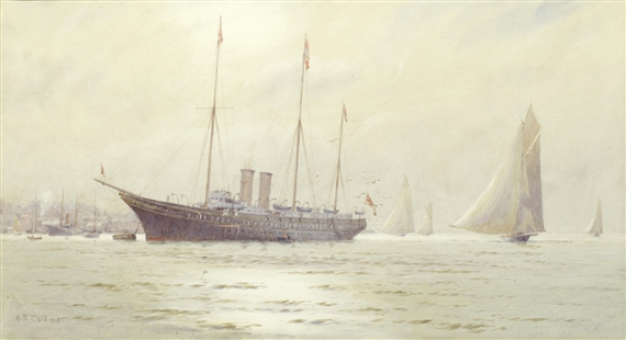 H.M. Yacht Victoria and Albert by Alma Claude Burlton Cull
