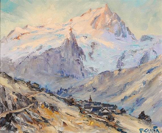 Francis Cariffa | Le massif de la Meije, matin | MutualArt