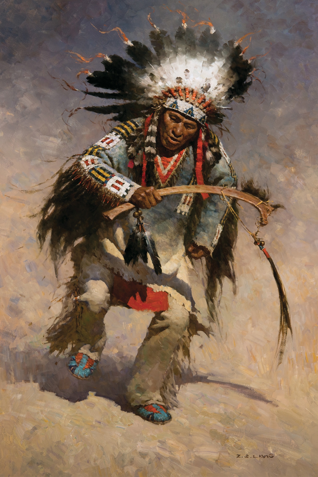 Z.S. Liang | Pride of the Lakota, Before Deer Medicine Rock | MutualArt
