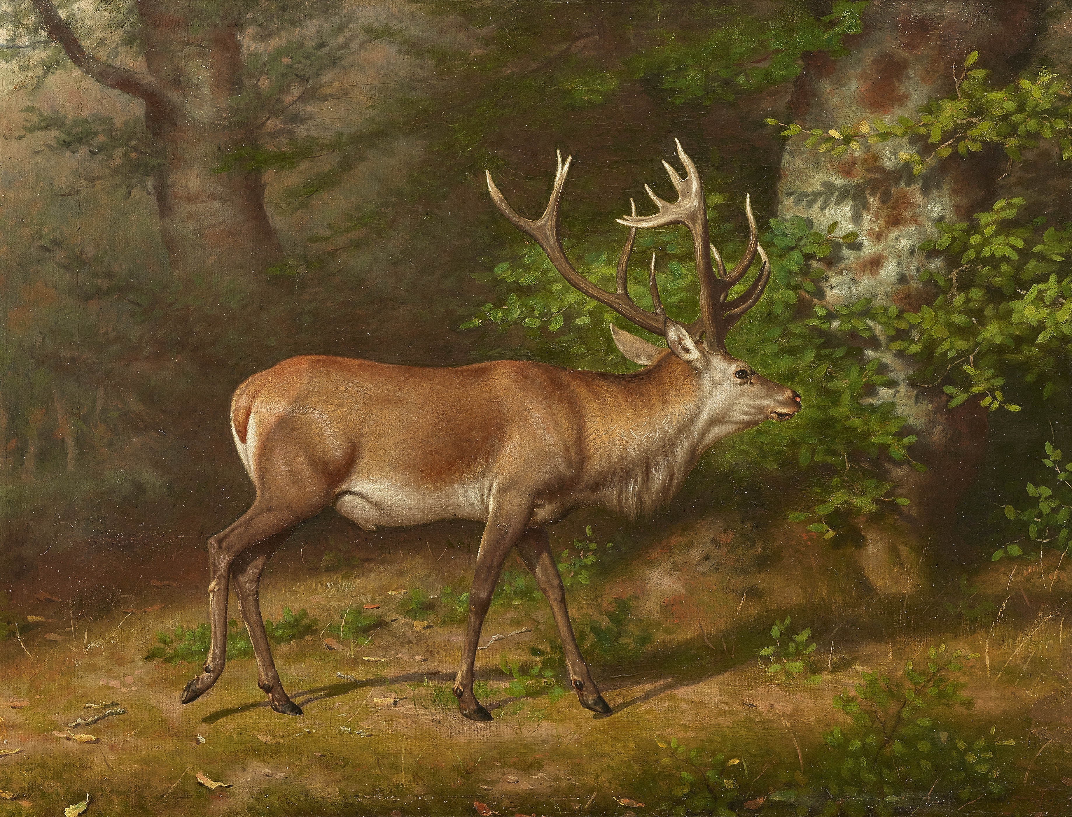 Artwork by Friedrich Anton Kilp, Vierzehnender, Made of Oil on canvas