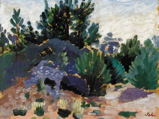 On Alderney Heath, Dorset by Augustus Edwin John, circa 1911