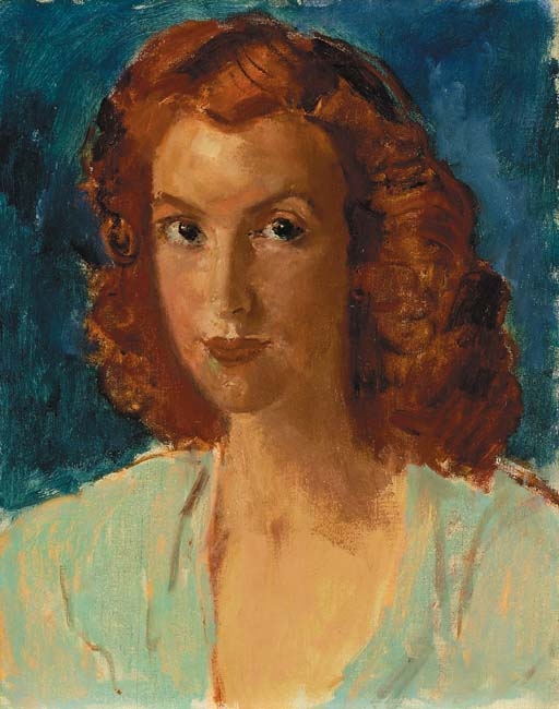 Artwork by Augustus Edwin John, Amaryllis Fleming, Made of oil on canvas