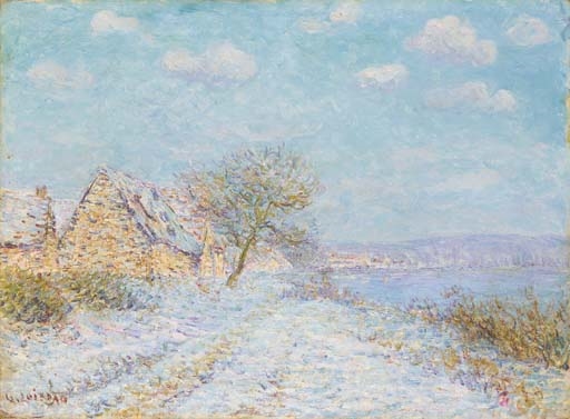 Gustave Loiseau | Bord de la rivière, la Seine à Portejoie