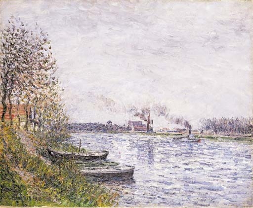 Gustave Loiseau | BORD DE RIVIÈRE, OISE (1900) | MutualArt